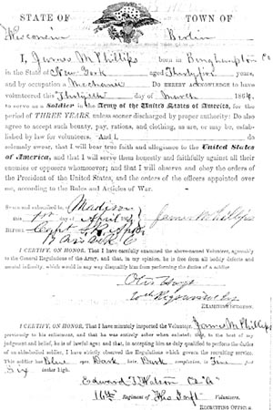 Page 2 - James Madison Phillips Military Record