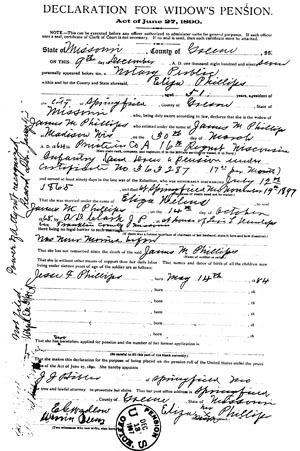 Page 2 - James Madison Phillips Military Record